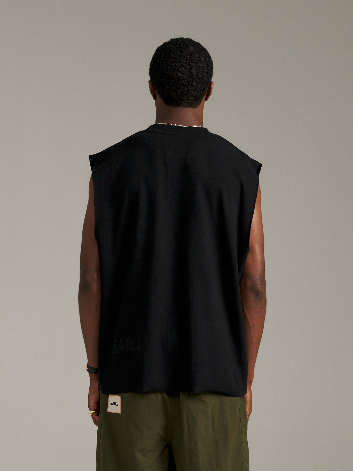 Boxy Rib Tank - Black