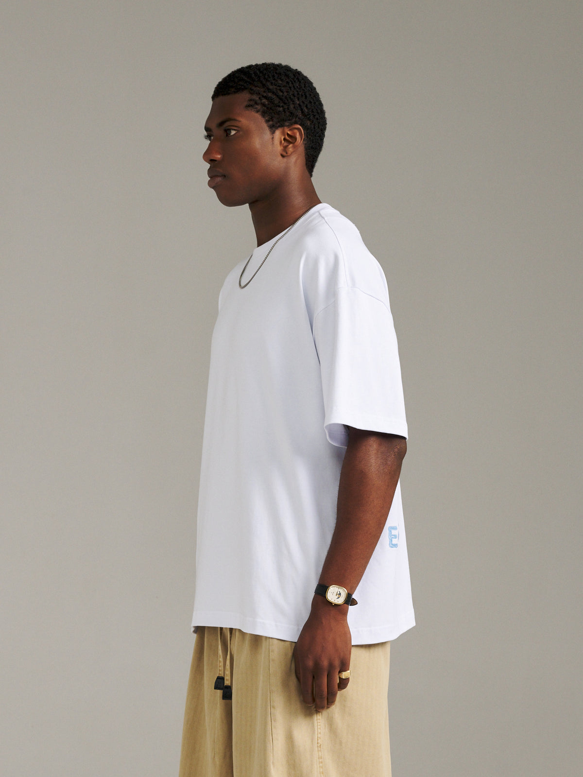 Maze Tee - White/Blue