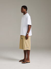 Bermuda Herringbone Short - Beige