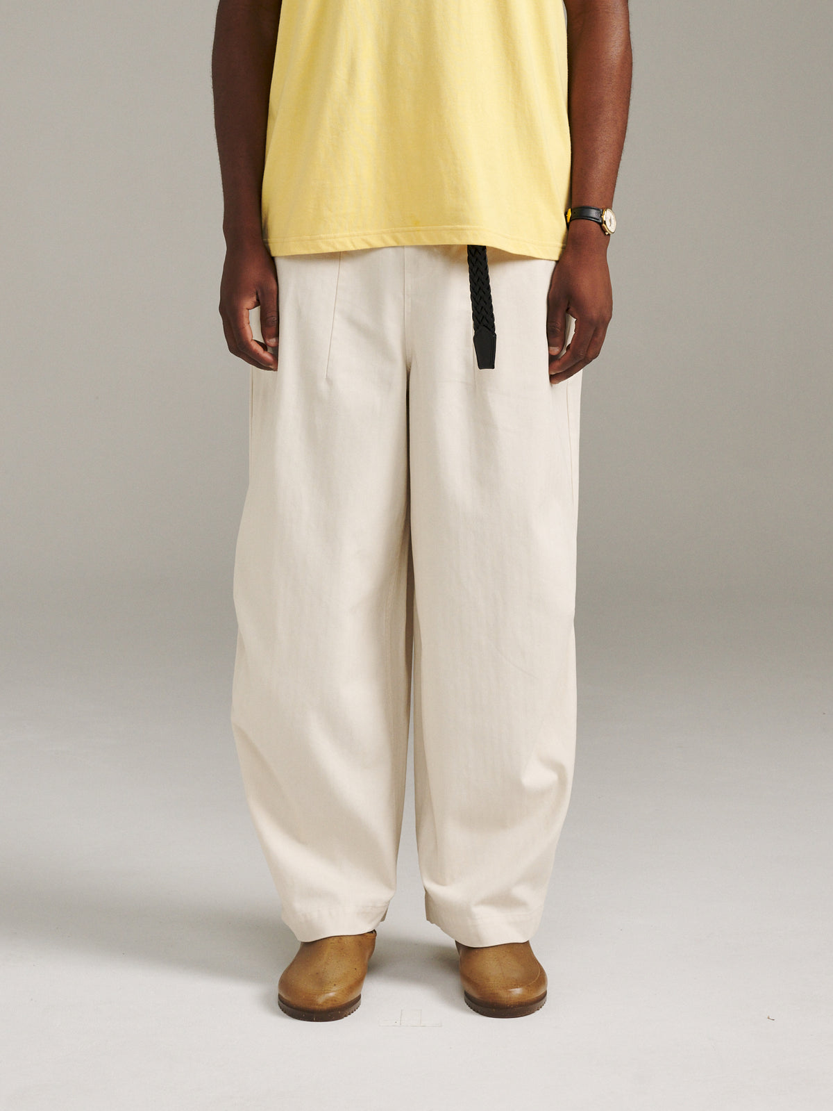 Charlie Pant Herringbone - Ivory