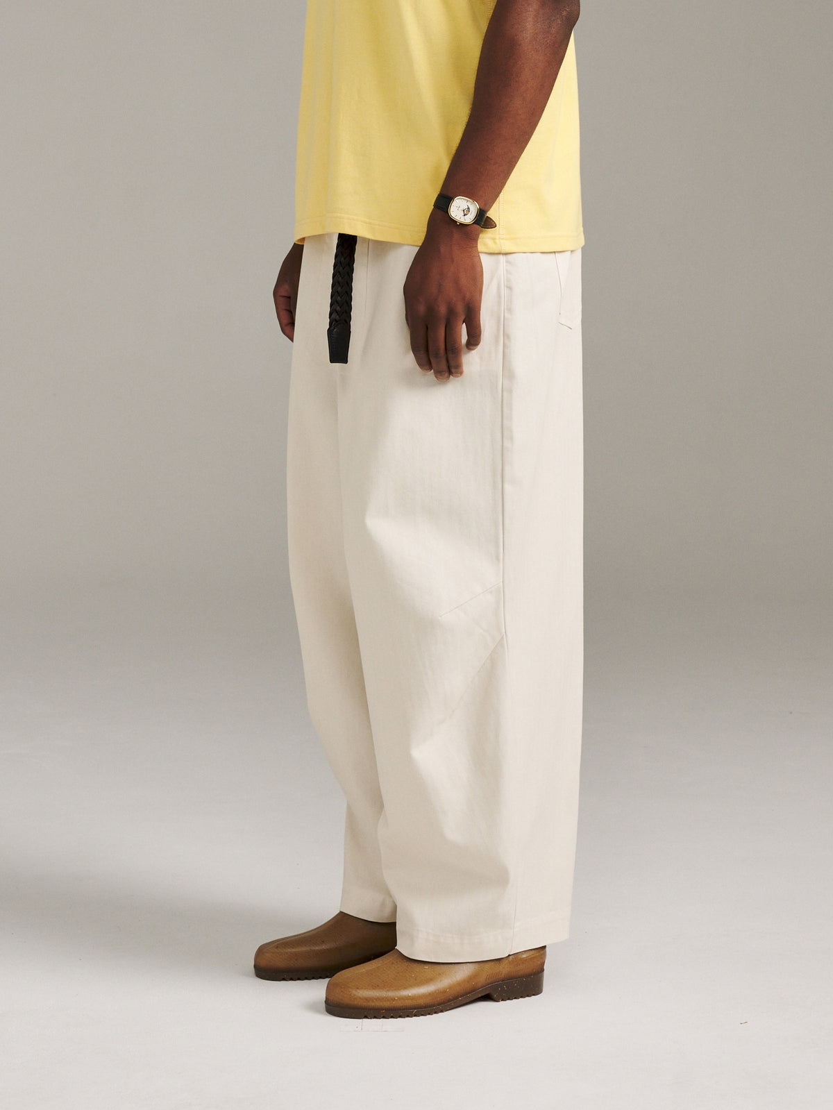 Charlie Pant Herringbone - Ivory