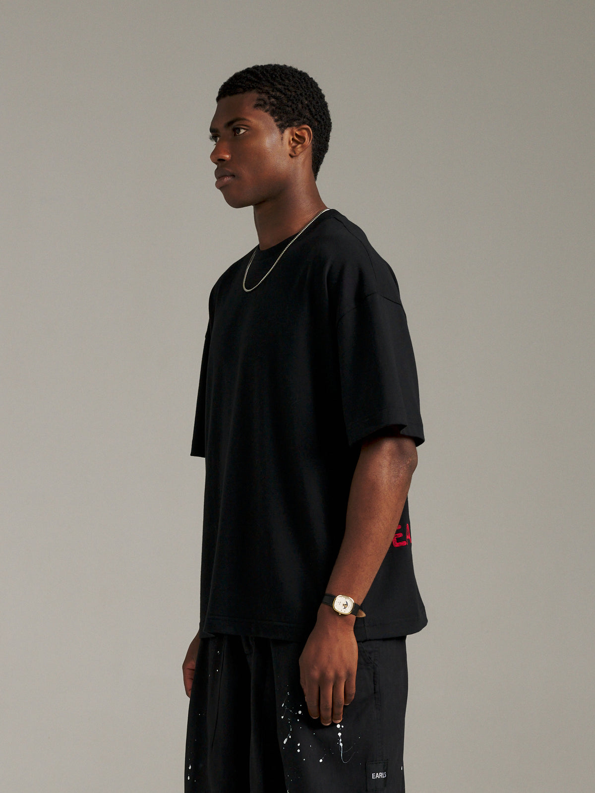 Maze Tee - Black/Red