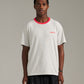 Pennant Tee - Grey/Red