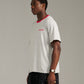 Pennant Tee - Grey/Red