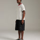 Pennant Tee - Grey/Red