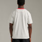 Pennant Tee - Grey/Red
