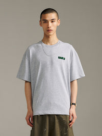Raised Stitch Tee - Grey Marle