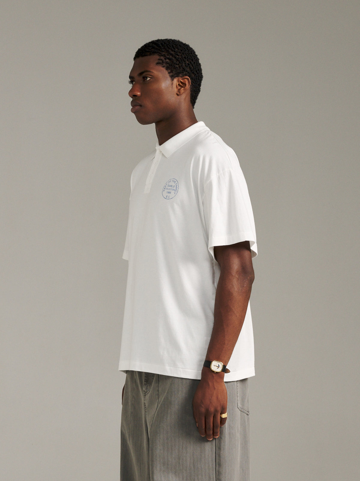 Jersey Polo - White