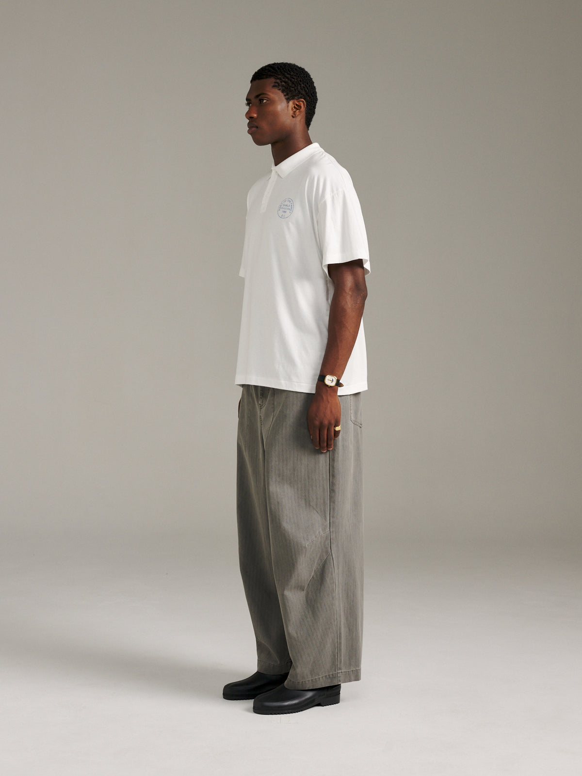 Jersey Polo - White