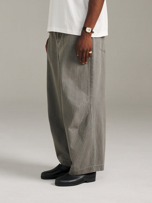 Charlie Pant Herringbone - Stone