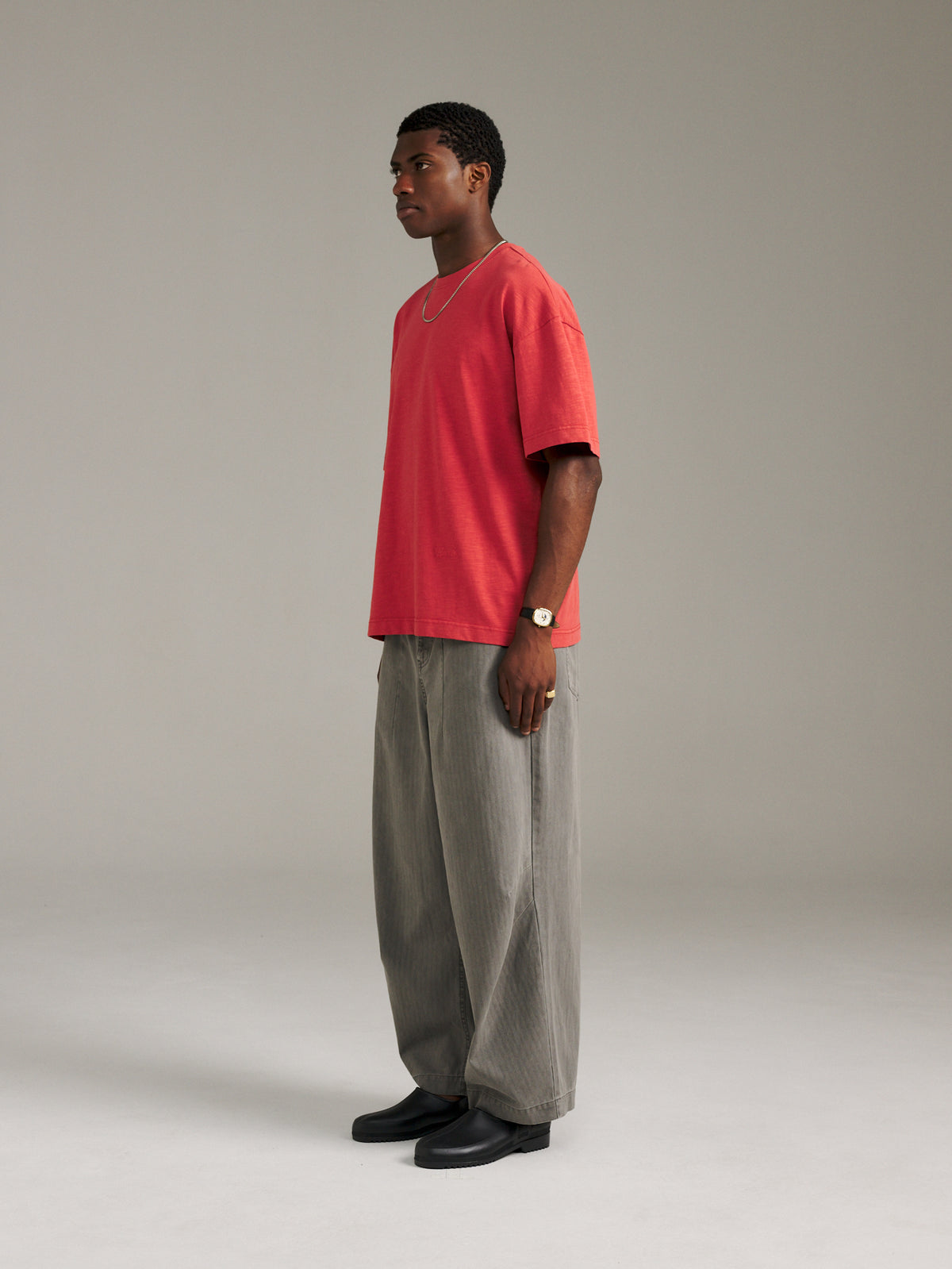 Charlie Pant Herringbone - Stone