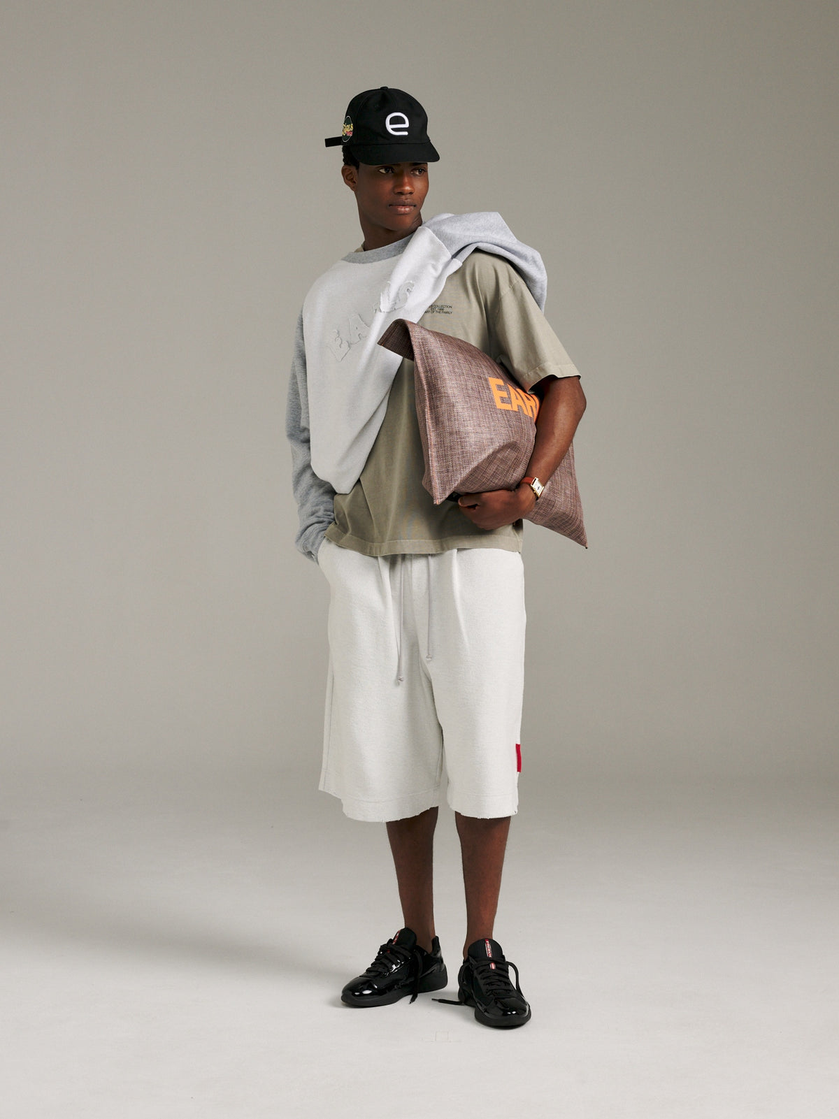 Inverted Tee - Khaki Overdye