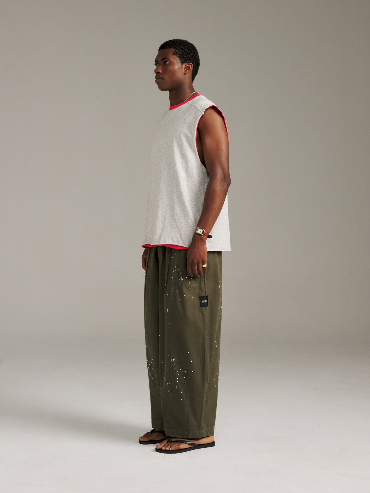 Twin Tank - Red/Grey