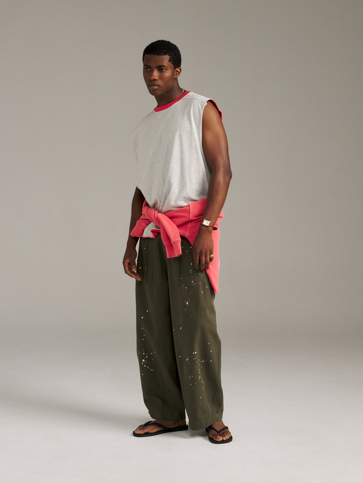 Twin Tank - Red/Grey