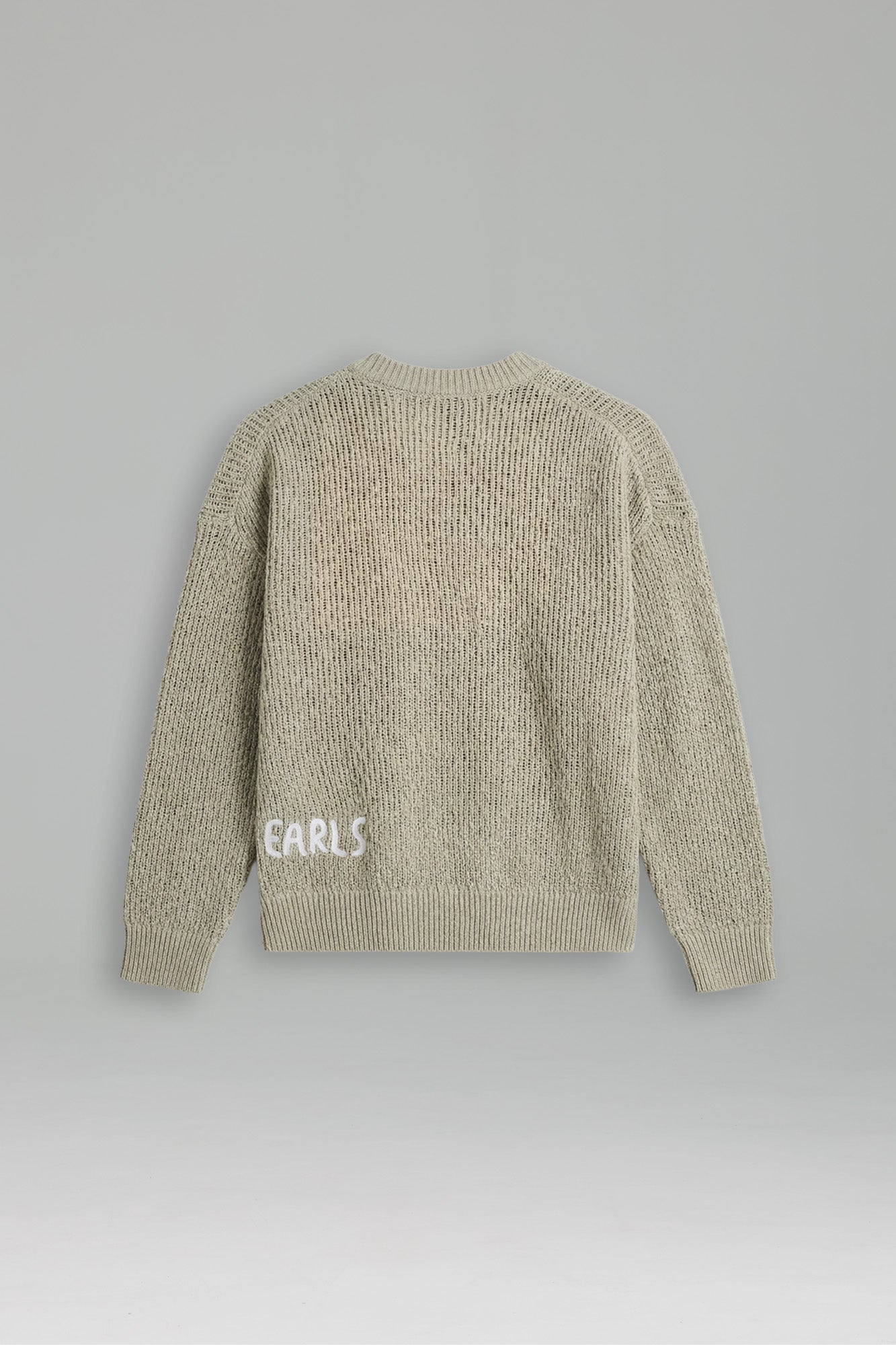 Linen Knit Crew - Green