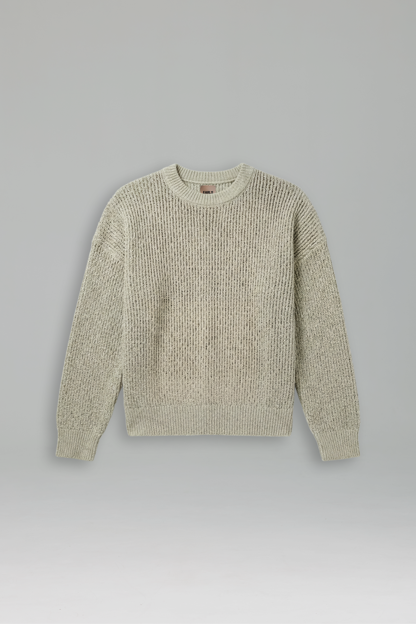 Linen Knit Crew - Green