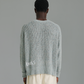 Linen Knit Crew - Blue