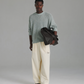 Linen Knit Crew - Blue