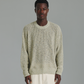 Linen Knit Crew - Green