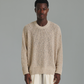 Linen Knit Crew - Orange
