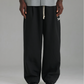 Cotton/Linen Easy Pant - Black