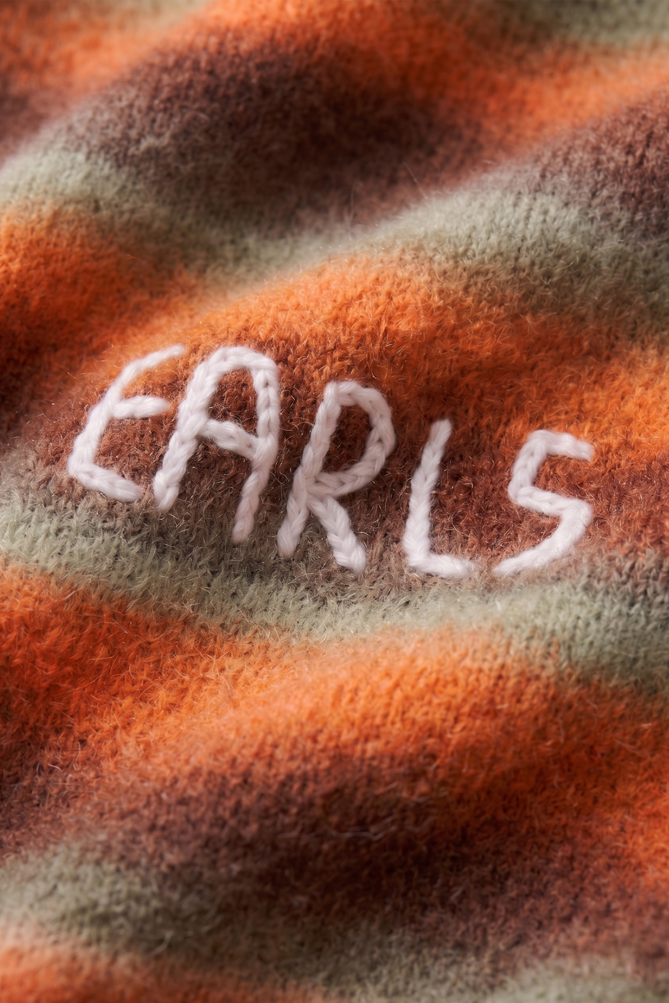 Ombre Knit Crew - Orange