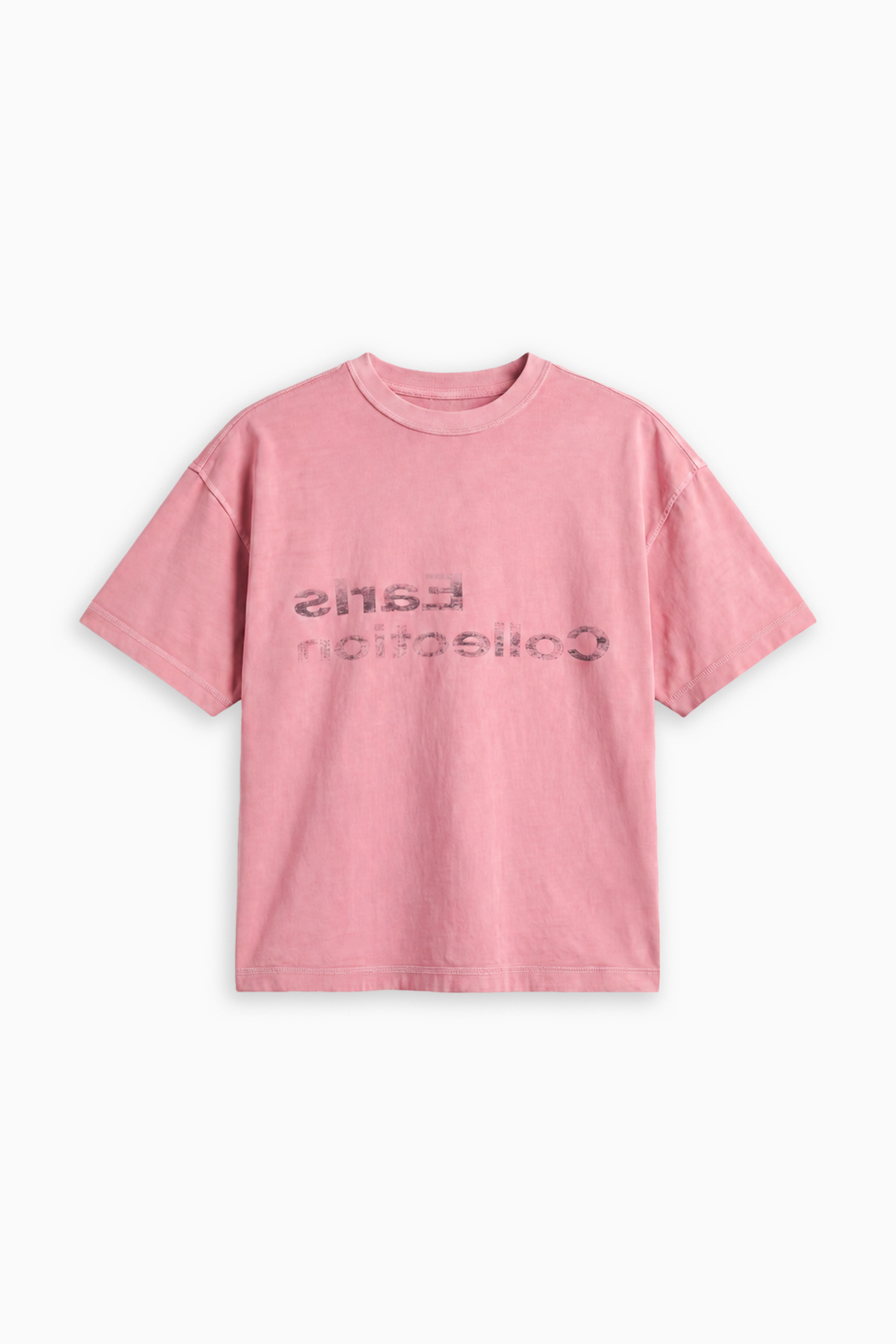 Reverse Logo Tee - Pink Overdye