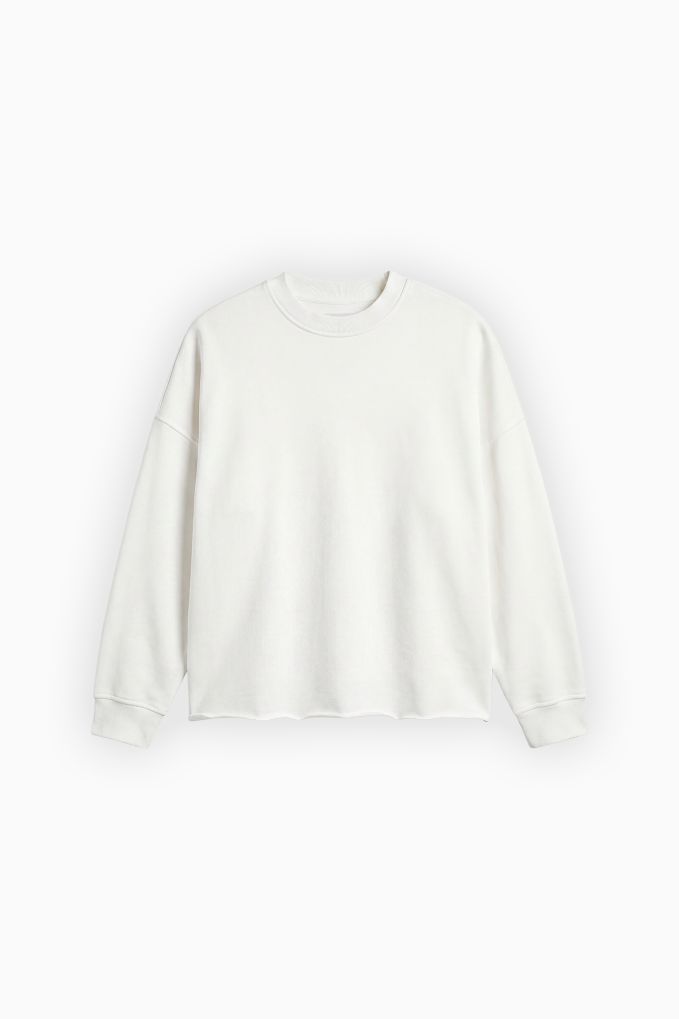 Raw Edge Crew - White
