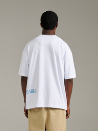 Maze Tee - White/Blue