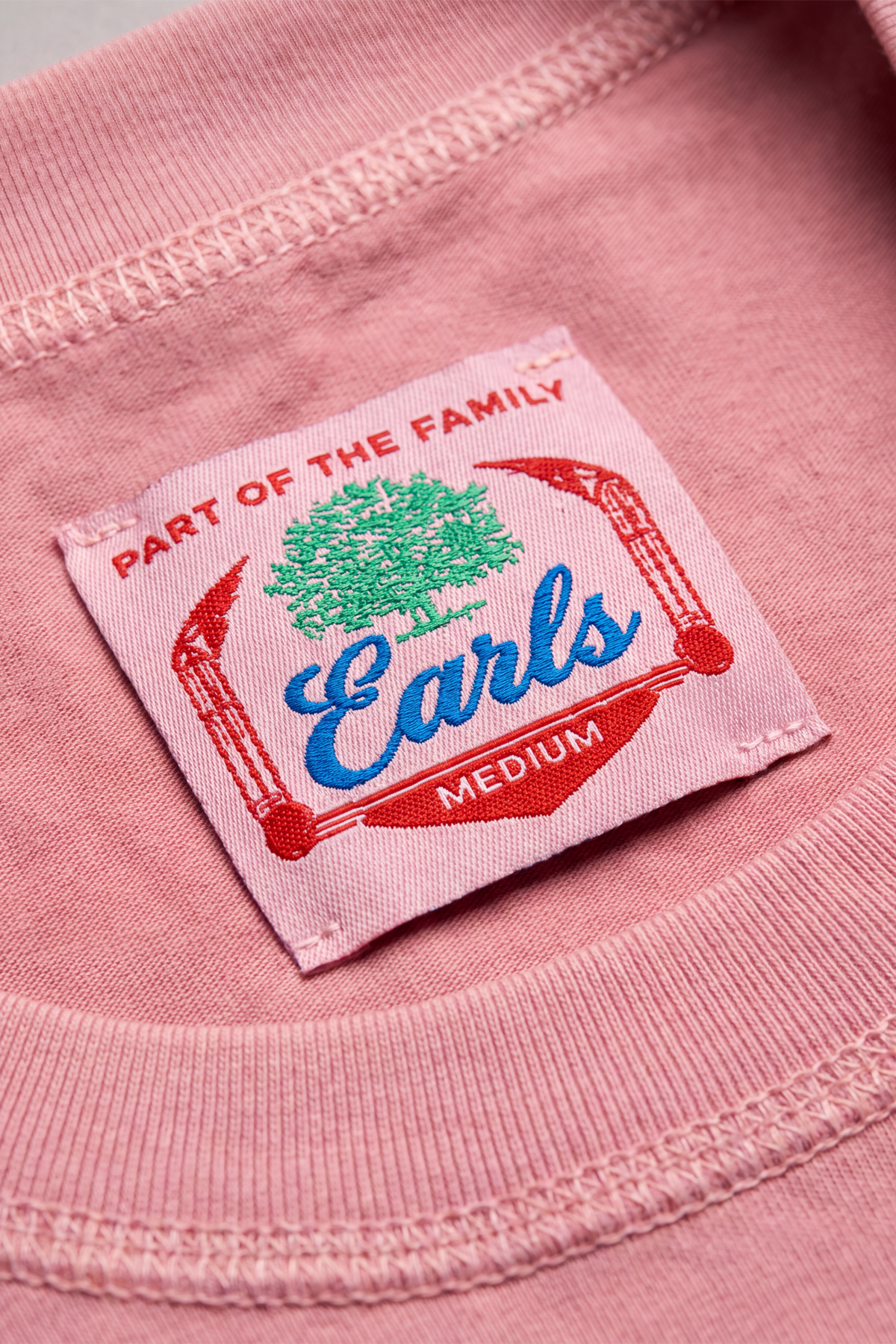 Reverse Logo Tee - Pink Overdye
